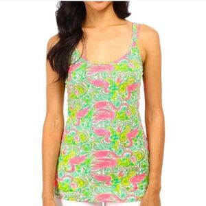 Lilly Pulitzer Tabbie Resort Flamingo tank S